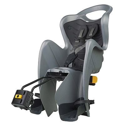 Превью  Велокресло детское BELLELLI Mr Fox Relax B-Fix Silver Lux на подседельную трубу 22 кг (21635)